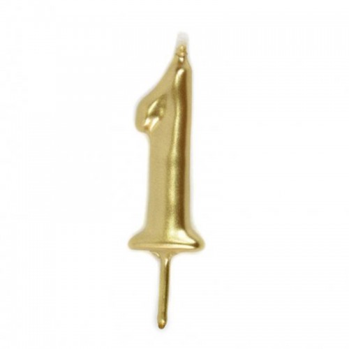 Vela Número 1 Dourado